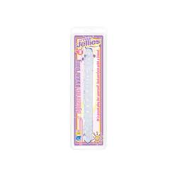 Doc Johnson Crystal Jellies - Double Dong -18 Inch - Double Sided Dildo - Clear