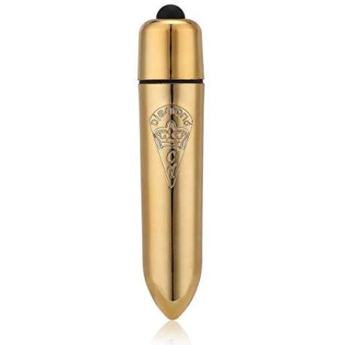 Vibrator, Oomph! Powerful WaterProof Single-speed Massager Mini Bullet Vibrator/Vibes Female Masturbation Toy (Golden)