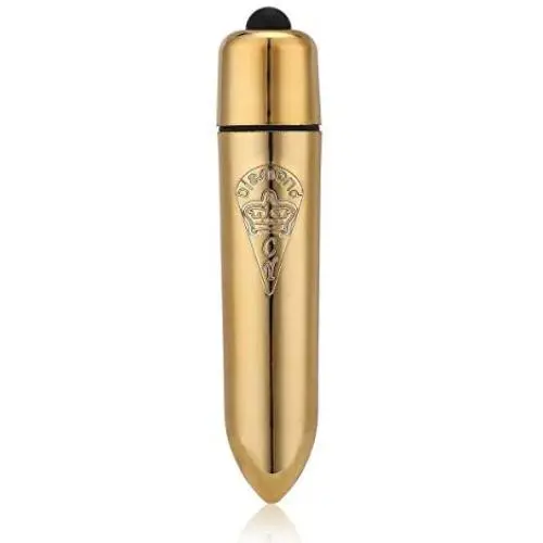 Vibrator, Oomph! Powerful WaterProof Single-speed Massager Mini Bullet Vibrator/Vibes Female Masturbation Toy (Golden)