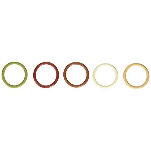 Heart 2 Heart H2h1218-1.75" Nitrile 5pk Crings Mil Green Bric Brn Bone Nud