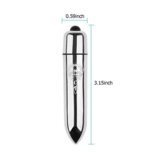 Vibrator, Oomph! Powerful WaterProof Single-speed Massager Mini Bullet Vibrator/Vibes Female Masturbation Toy (Silver) Vibrator, Oomph! Powerful WaterProof Single-speed Massager Mini Bullet Vibrator/Vibes Female Masturbation Toy (Silver)