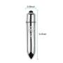 Vibrator, Oomph! Powerful WaterProof Single-speed Massager Mini Bullet Vibrator/Vibes Female Masturbation Toy (Silver)