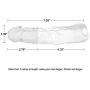 Reusable Condom Penis Sleeve Extender Couple Membrum Penis Case Cover Dick Overstriking Erection Ipsism Sexual Intrest Stick Wand Fun Rod Sleeve (Transparent)