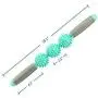 YEEYOUNG Yoga Massage Roller Stick Pressure Point Massager-Back Massage Roller Muscle Roller for Muscle Exercise Massage Roller 16 3 Balls Blue