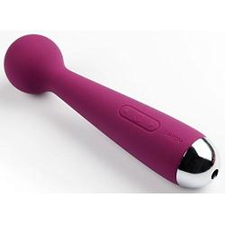 New Ultimate Silicone Mini Travel Massage Waterproof Rechargeable Premium Wellness Full-Body Massage Wand + Includes a Free Inttimo Aromatherapy Massage Oil 4 oz