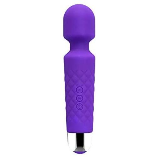 Vibrator 28 Vibration Patterns Rechargeable Waterproof Massager Wireless Wand for Body Therapeutic Muscle Aches Sports Recovery