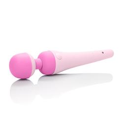 Inspire Handheld Flexible-Headed Cordless Electric Mini Massager Set - Pink