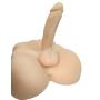 Raycity Silicone Realistic 3D Torso Doll Masturbation Orgasm with Flexible Dildo Penis Cock for Female
