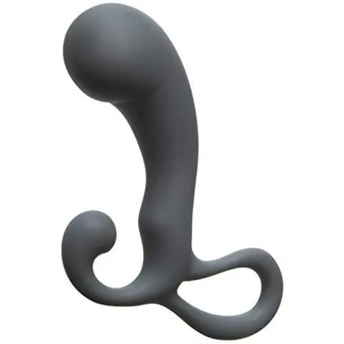 Doc Johnson OptiMALE - P-Massager - Silicone - Prostate and Perenium Stimulator - Slate Doc Johnson OptiMALE - P-Massager - Silicone - Prostate and Perenium Stimulator - Slate