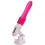 45 Mm Telescopic Distance Rechargeable Automatic Retractable Multispeed Body Vibrating Massager Machine with Suction Cup for Adult Toys