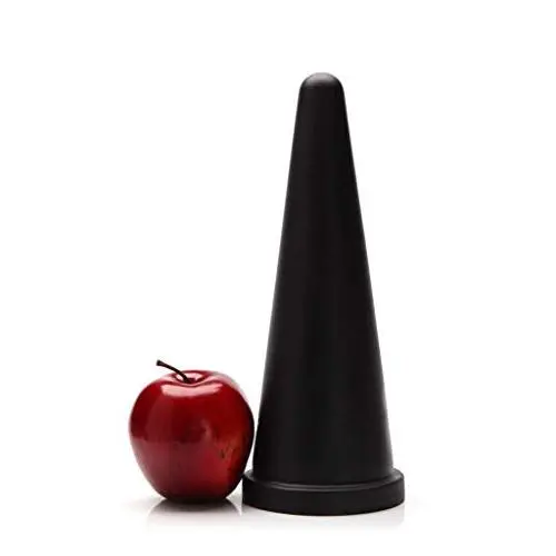 Tantus Cone Large - Ultra Premium Silicone XL Plug - Black Tantus Cone Large - Ultra Premium Silicone XL Plug - Black