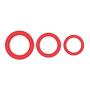 Super Soft Red Cock Ring Erection Enhancing 3 Pack by Lynk Pleasure Products, 100% Medical Grade Pure Silicone Penis Ring Set for Extra Stimulation for Him - Bigger, Harder, Longer Penis