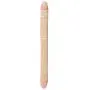 California Exotics Veined Double Dong, Ivory Duo, 18"