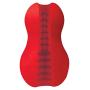 Doc Johnson Mood - Exciter - ULTRASKYN - Dual Texture Stroker - Narrow Side Has Massage Beads, Wide Side Has Thick Ribbing - Discrete - Male Masturbator - Orange