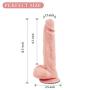 Realistic Dildo 8.5 Inch with Lifelike Glans Head for Experienced Users, PALOQUETH Flexible Thick Dildo for Women with Strong Suction Cup for Hand-Free Anal Vagina Play