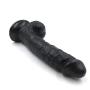 Fun Toy Vibrant Bendable and Flexible Magic Wand Massager 9 Inches Comfortable Hands-Free Personal Massage Toys with Suction Cups (Color : Black)