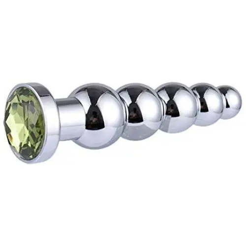 Oolong Random Color Rhinestone Metal Five-Beads TRAI-ning Ȁmâl Plúg for Men for Women Oolong Random Color Rhinestone Metal Five-Beads TRAI-ning Ȁmâl Plúg for Men for Women