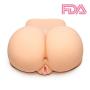 Y-Not Lifelike 3D Sex Doll Male Masturbator Realistic Silicone Ass Vagina Pussy and Anal Stroker Sex Toy with Vibrator Flesh