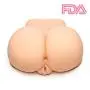 Y-Not Lifelike 3D Sex Doll Male Masturbator Realistic Silicone Ass Vagina Pussy and Anal Stroker Sex Toy with Vibrator Flesh