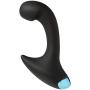 Doc Johnson OptiMALE™ - P-Curve - Ergonomically Curved Beginner-Friendly Vibrating Prostate Massager - Silicone, Remote Operated, Multi-Function, USB Rechargeable - Black