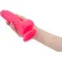 Pure Love 7 Inch Silicone Dildo with Suction Cup, Ribbed Neon Pink Dong, Adult Sex Toy, Fantasy Non-Realistic Dildo