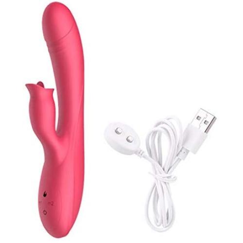 QUQUMARY 100% High Quality Intelligent Tongue Warming Bunny Rábbit-t GSpottèr Vibrartor Powerful Clitò-riall Thrusting Stimu~latōr for Women Relaxing Toy for Women Toys