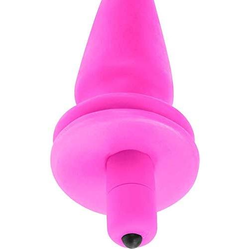Pipedream Products Neon Vibrating Butt Plug Dildo, Pink, 1 Pound