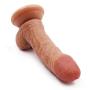 Labibing 6.1 Inch Simulation D-i-CKS Double Layer Silicone Massage with Strong Suction Cup - 100% Waterproof Labibing