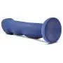 8&quot Realistic Sensa Feel Dual Density Dildo - Platinum Silicone - Ridged Cock Dong - Suction Cup Harness Compatible - Sex Toy for Women - Sex Toy for Adults (Indigo)