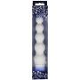 Doc Johnson White Nights - 7 inch Ribbed Multi-Speed Vibrator - ABS Plastic with Smooth Velvet Touch Finish - Great for Internal and External Stimulation - White