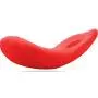 Lickerlish 10-Mode USB Rechargeable Red Silicone Clitoral Vibrator, 5 Ounce