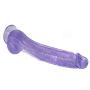YOULAN 12.2 Inch Toy Soft Relax Massager with Handsfree Suction Cup for Women Purple Massager