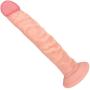 Realistic Suction Cup Dildo - Hands-Free or Strap On Compatible - Lifelike Veins and Tip for Vaginal Penetration