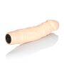 CalExotics 7 Function Waterproof Silicone Stud Woody Vibrating Dildo for Women, Ivory