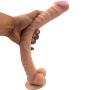 Suction Cup 16.53 Inch Extra Long Huge Massage Wand with Suction Cup Personal Body Massager (Color : Flesh)