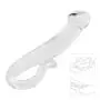 Double-Ended Glass Wand Textured Curved Huge Smooth Medical-Grade Crystal Stick for Women Men Female Beginners