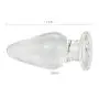 Sexbaby Glass Butt Plug 1.69 X 4.1 Inch Crystal Bum Plug Sexbaby Glass Butt Plug 1.69 X 4.1 Inch Crystal Bum Plug