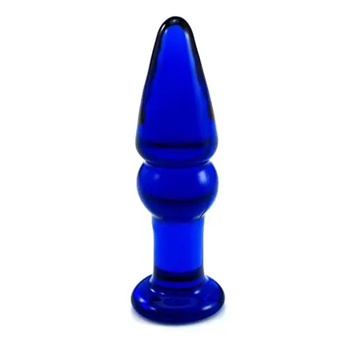 NVXYP Blue Anále Glass Anále-Plugs Toys for Women and Men NVXYP Blue Anále Glass Anále-Plugs Toys for Women and Men