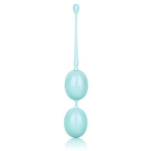 CalExotics Weighted Kegel Balls - Duotone Ben Wa Kegel Weights - Pelvic Floor Exercise Balls - Adult Silicone Sex Toys - Teal