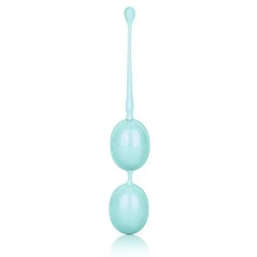 CalExotics Weighted Kegel Balls - Duotone Ben Wa Kegel Weights - Pelvic Floor Exercise Balls - Adult Silicone Sex Toys - Teal CalExotics Weighted Kegel Balls - Duotone Ben Wa Kegel Weights - Pelvic Floor Exercise Balls - Adult Silicone Sex Toys - Teal