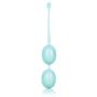 CalExotics Weighted Kegel Balls - Duotone Ben Wa Kegel Weights - Pelvic Floor Exercise Balls - Adult Silicone Sex Toys - Teal