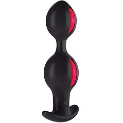 Fun Factory Sex Toys | Butt Plug B-Balls Uno and B Balls Duo Anal Sex Toys | Anal Toy with Rotating Inner Balls Anal Plug (Black/Red)