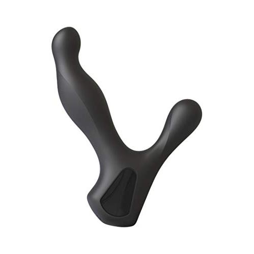 Doc Johnson Kink - Ultimate Rim Job - Silicone Prostate Massager with Rotating Ridges, Black