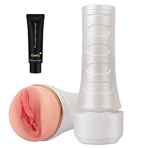 Male Cup Masturbator, Riodong 3D Realistic Vagina Masturbator Stroker Pocket Pussy Sex Toys for Male Masturbation (White) Male Cup Masturbator, Riodong 3D Realistic Vagina Masturbator Stroker Pocket Pussy Sex Toys for Male Masturbation (White)