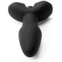 Anal Plug , YOVE Silicone 10 Mode Vibrating Butt Plug and Prostate Massager Anal Sex Toy for for Men, Women or Couples (BLACK)