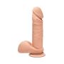 Doc Johnson The D - Perfect D 7 Inch - ULTRASKYN - 7" Long and 1.75" Wide - Strong Suction Cup Base - O-Ring Harness Compatible Dildo - Vanilla