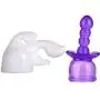 Massager Attachments, Massager Accessories Attachment Silicone- Two Different Styles (White+Purple) Massager Attachments, Massager Accessories Attachment Silicone- Two Different Styles (White+Purple)