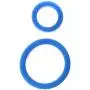 Doc Johnson Titanmen Silicone Cock Rings Double Pack, Blue Doc Johnson Titanmen Silicone Cock Rings Double Pack, Blue