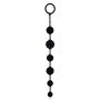 UTIMI Butt Plug with Silicone Anal Bead in Black