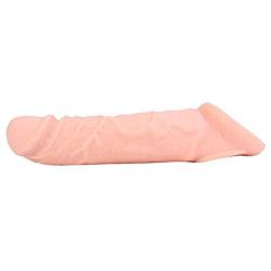 ARNDRE Skin 10inch Pê-NIS Sleeve Vib-ratór Reusable Cóndoms for Men Pê-NIS En-la-rgement Delay Ejacuation Trainer Pê-nisring Cóndom Condones Safer